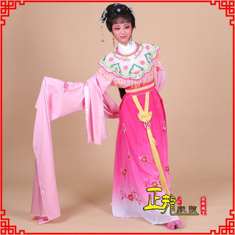 银川水袖青衣练功花旦服 梅花古装衣