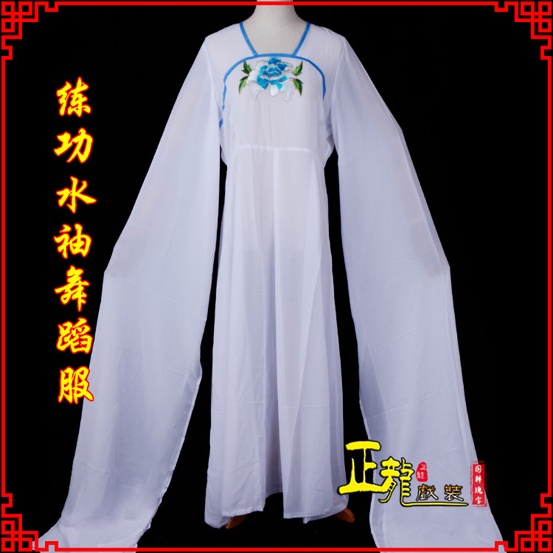 银川花旦影楼古装水袖舞蹈服 胸花连衣裙